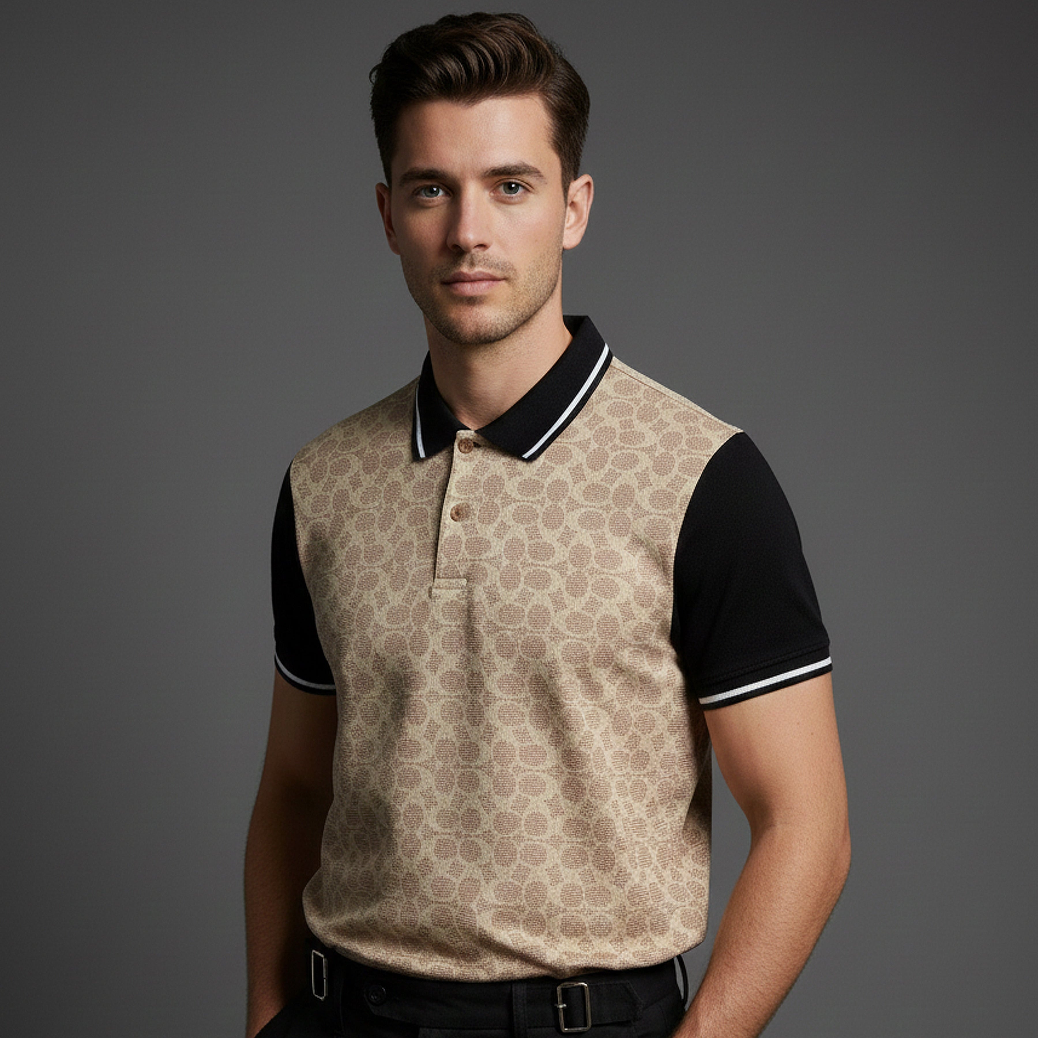 Coach New York Signature Trim Polo